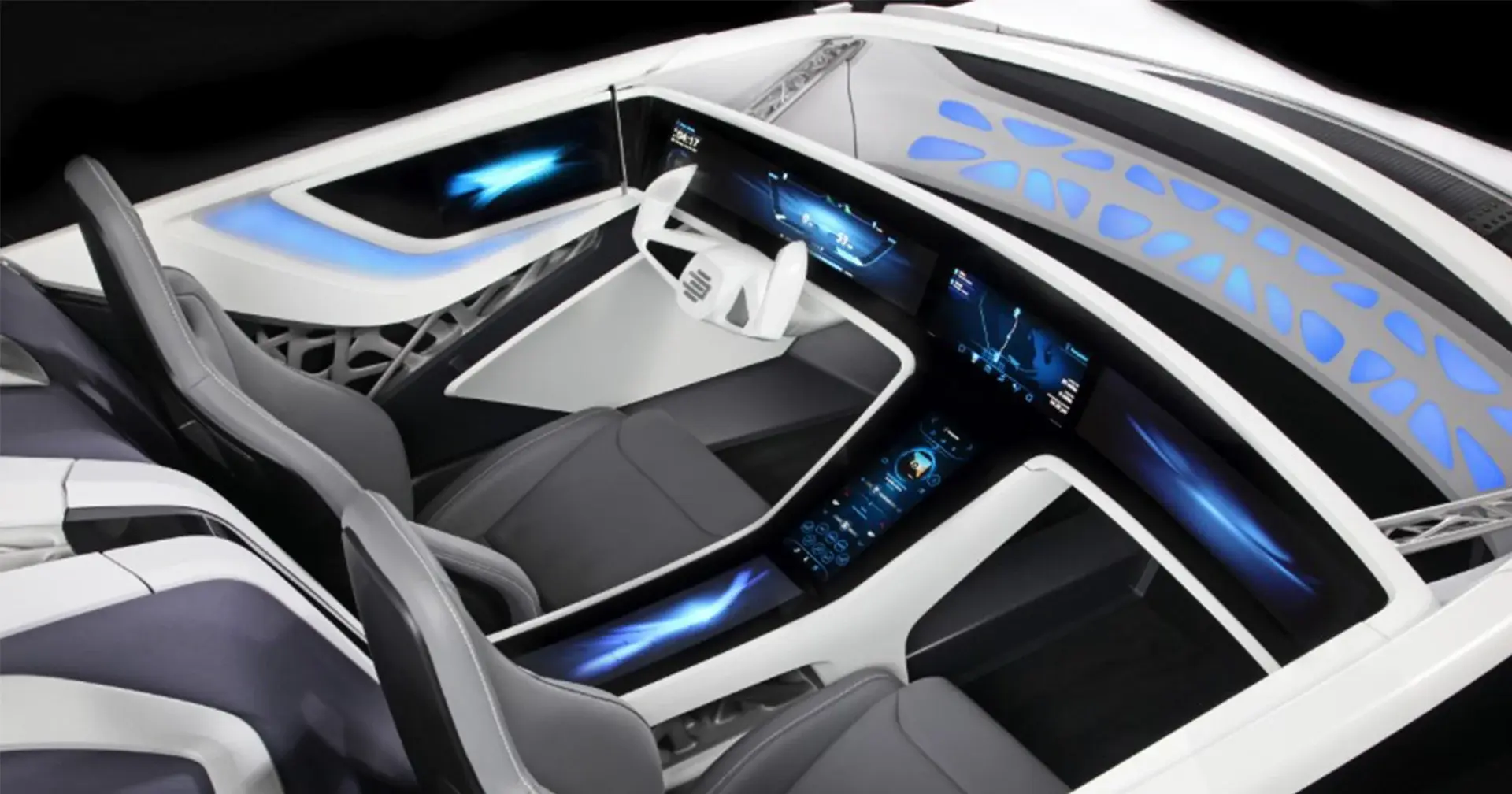Der Auto-Innenraum der Zukunft